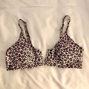 Shein Leopard Print Bikini Top